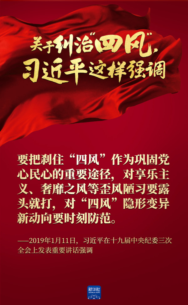 关于纠治“四风”,习近平这样强调