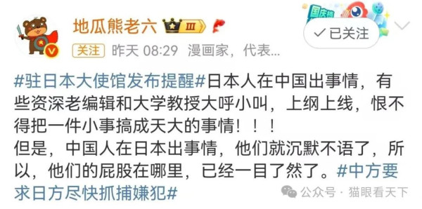 中国游客在日本被袭，国内舆论场为何一片沉寂？