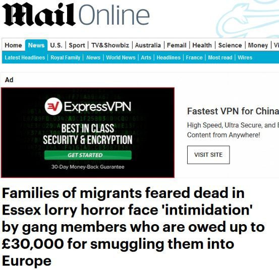 英国“死亡货车案,身份还未定,恐吓就来了?!