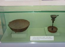 华北军区烈士陵园白求恩纪念堂内的展品