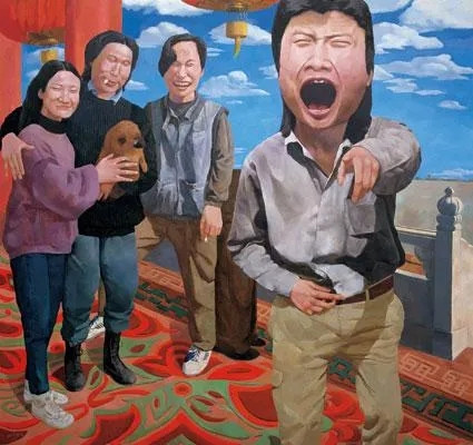 【震惊】画家岳敏君丑化解放军、抹黑毛主席，这是艺术还是政治？！