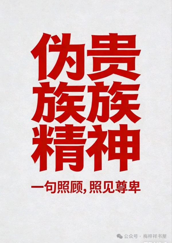 一句“照顾下层人”，撕开多少伪贵族精神