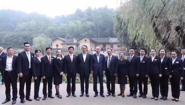 联合国前秘书长潘基文到毛主席家乡参观