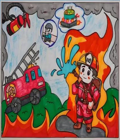 “中轴线上画消防暨天安门消防书画大赛”圆满落幕