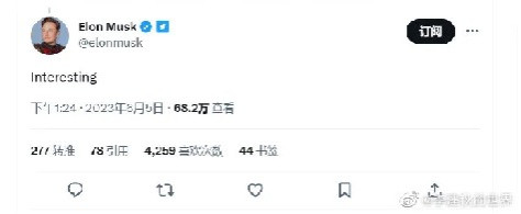 马斯克转发“俄罗斯必胜,乌克兰必败”的预测