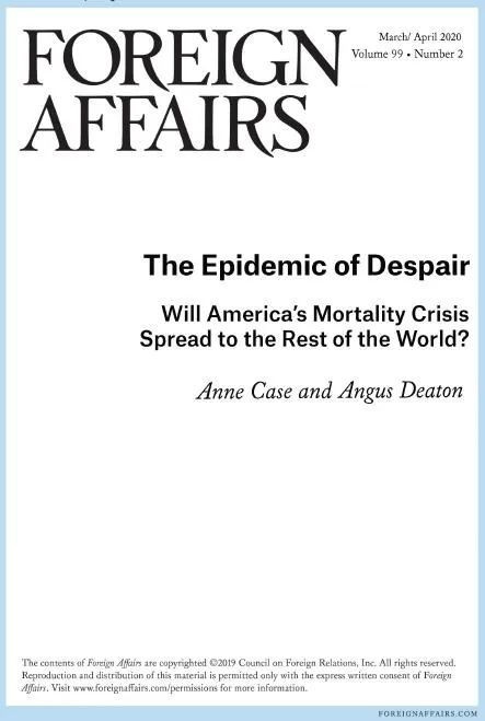 诺奖得主重磅发声:美国人民正死于合法化的毒品