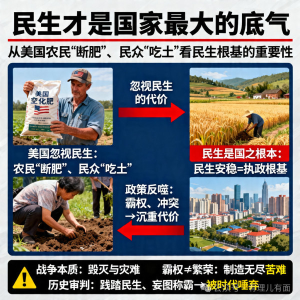 霸权反噬！美国农民先“断肥”、民众再“吃土”