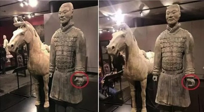 美国男子掰断兵马俑却只罚款2万,好一个“法治”的美国!