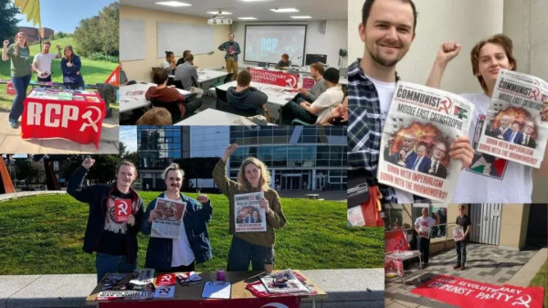 英国革命共产党人轰轰烈烈进校园!