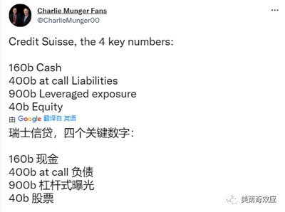 午时已到:欧洲雷曼时刻,这次主角是瑞士信贷