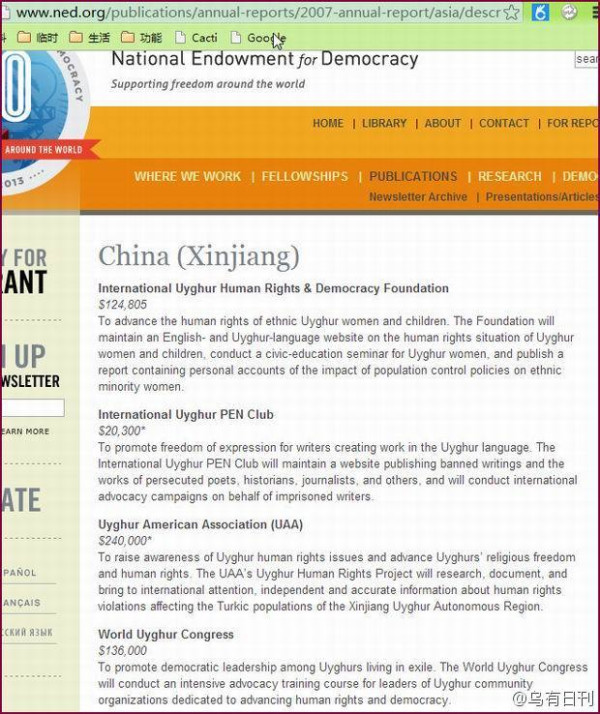 美国是疆独恐怖势力的幕后黑手!