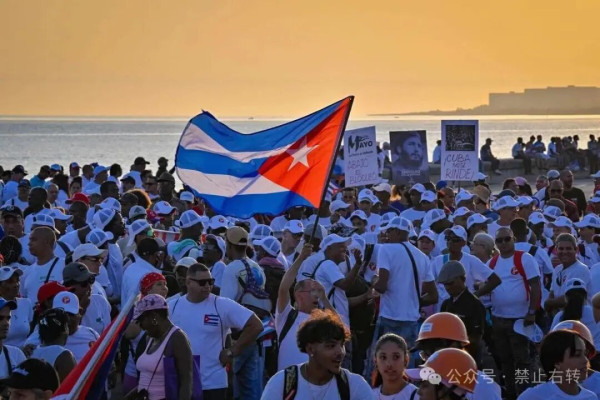 50万古巴人民参加五一反美护国大游行！